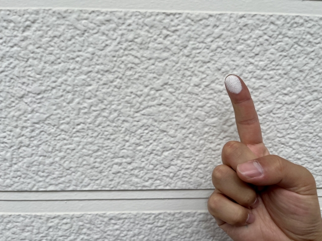 チョーキング現象の外壁